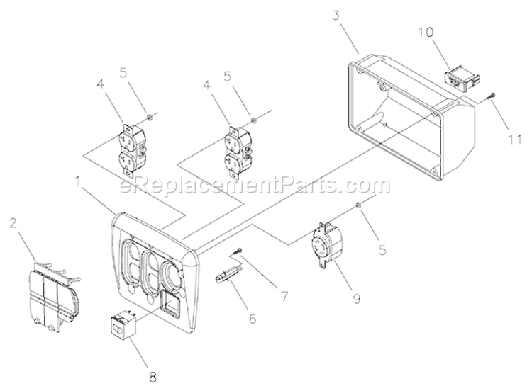 Page B Diagram and Parts List for 030430-1  Briggs and Stratton Generator